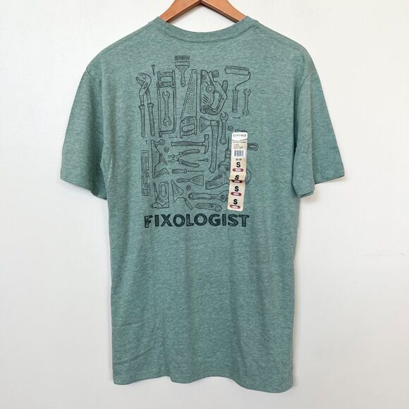 NEW Lincoln Outfitters Fixologist Tools Tee Shirt Green Men’s - Picture 1 of 8